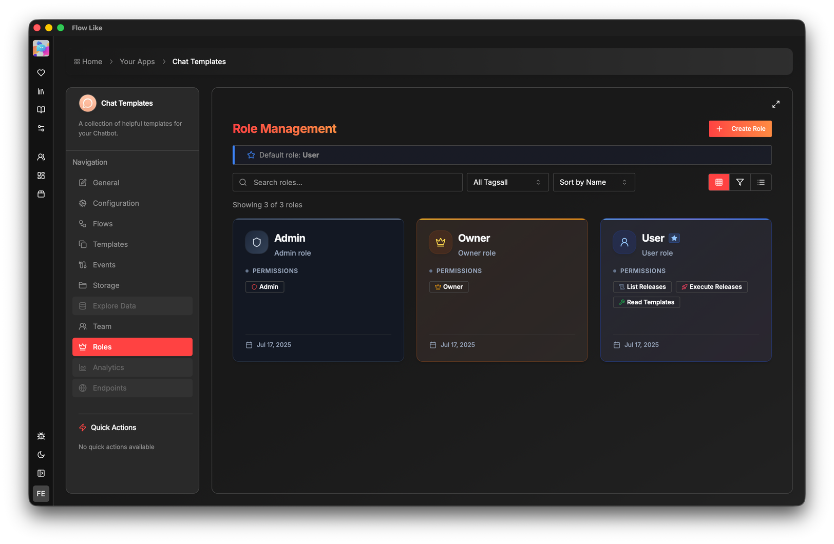 Set Rights and Roles for Your Apps