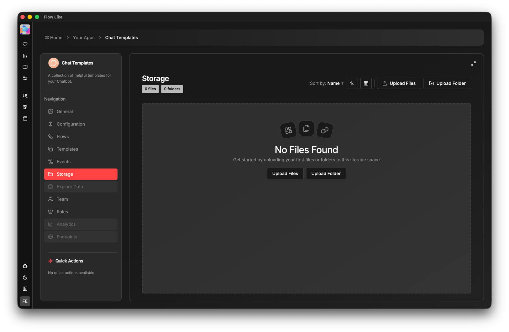 Manage App Storage